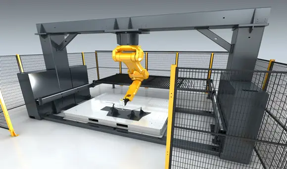 Goldene Laser 3D Roboter Laser Schneidemaschine