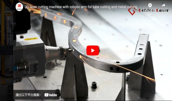 Laserschneidmaschine 3D mit Roboterarm für Rohrschneiden und Metallschneiden