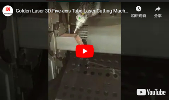 Fünf-Achsen-Röhrchen-Lasers chneide maschine Golden Laser 3D zum Bevel Cutting