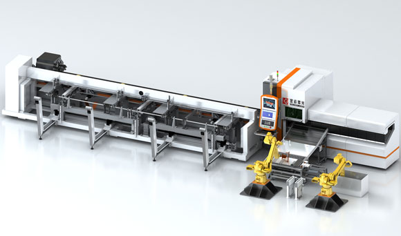 Faser Laser Rohr Schneiden Maschine Flexible Herstellung System (FMS)