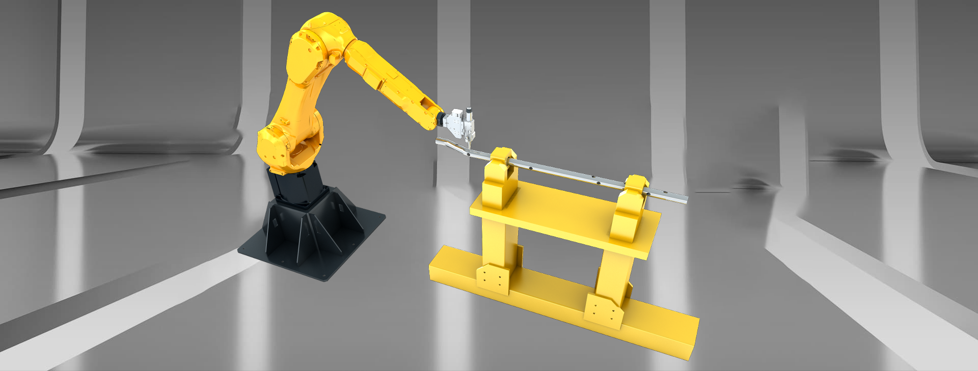 3D Roboter Laser Schneidemaschine mit Stand Typ