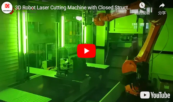 3D Roboter Laser Schneiden Maschine mit Geschlossenen Struktur für Aluminium Schneiden