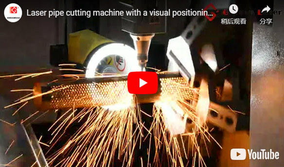 Laser-Rohr-Schneidemaschine mit einer visuellen Positioniervorrichtung für Automobil-Auspuffrohrschneiden