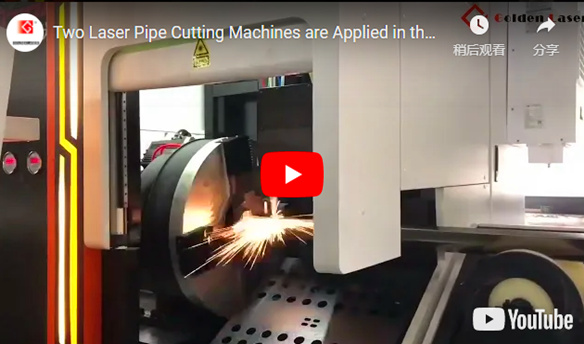 Zwei Laser Rohr Schneiden Maschinen sind Angewendet in die Metallbearbeitung Business