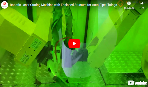 Roboter-Lasers chneid maschine mit geschlossenem Stuktur für Auto-Rohr verschraubungen